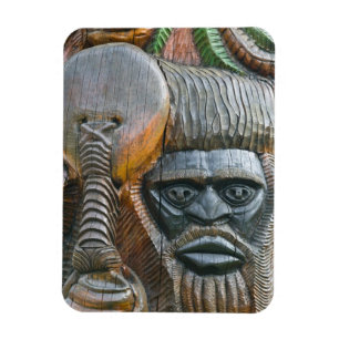 Imán Detalle del tótem kanak, Numea, Nueva