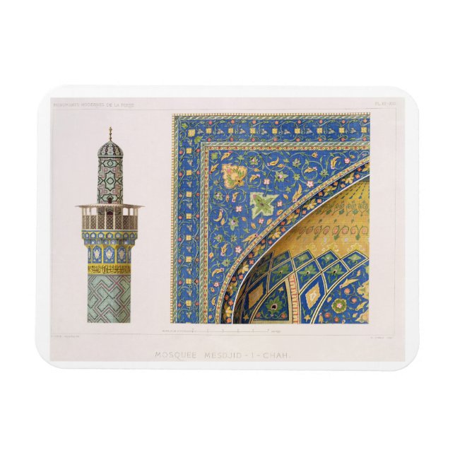 Imán Detalles arquitectónicos del Mesdjid-i-Shah, Isf (Horizontal)