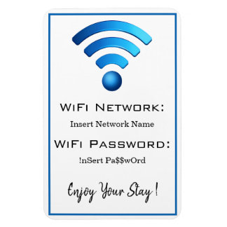 Imán detalles de la contraseña WiFi
