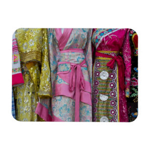 Imán Detalles y patrones de algunos de los vestidos