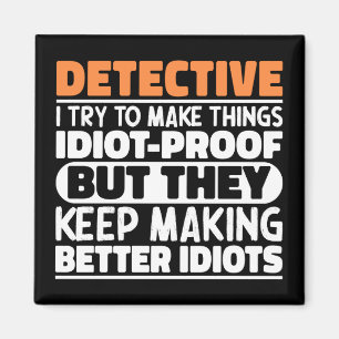 Imán Detective Intento Hacer Cosas Divertidas.