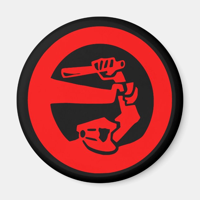 Imán Detener la violencia policial (Frente)