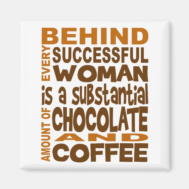 Imán Detrás de cada mujer exitosa (Frente)