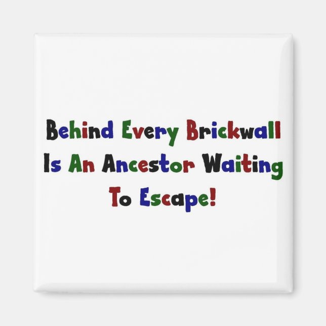 Imán Detrás De Cada Pared De Brickwall Está... (Frente)