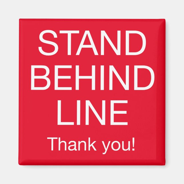 Imán Detrás de la línea (Frente)