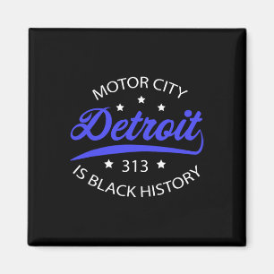 Imán Detroit 313 Mes de la Historia Negra de Motor City