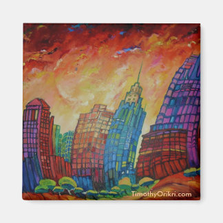 Imán Detroit Artwork Magnet