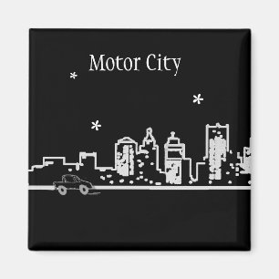 Imán Detroit - ciudad del motor - Michigan