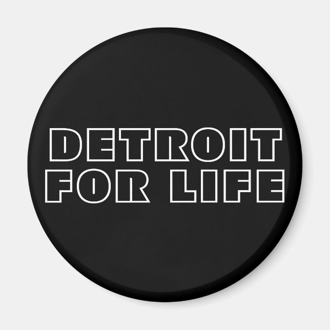 Imán Detroit For Life (Frente)