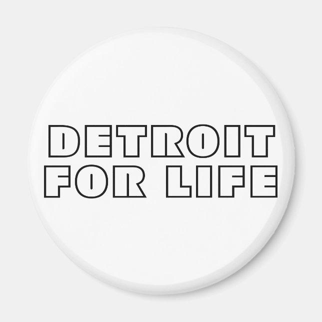 Imán Detroit For Life (Frente)