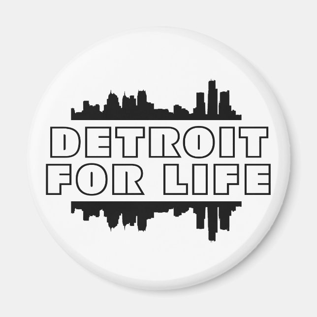 Imán Detroit for Life - Skyline (Frente)
