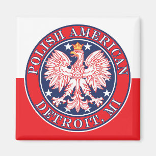 Imán Detroit Michigan Águila Polaca