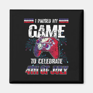 Imán Detuve Mi Juego Para Celebrar El 4 De Julio De Lo