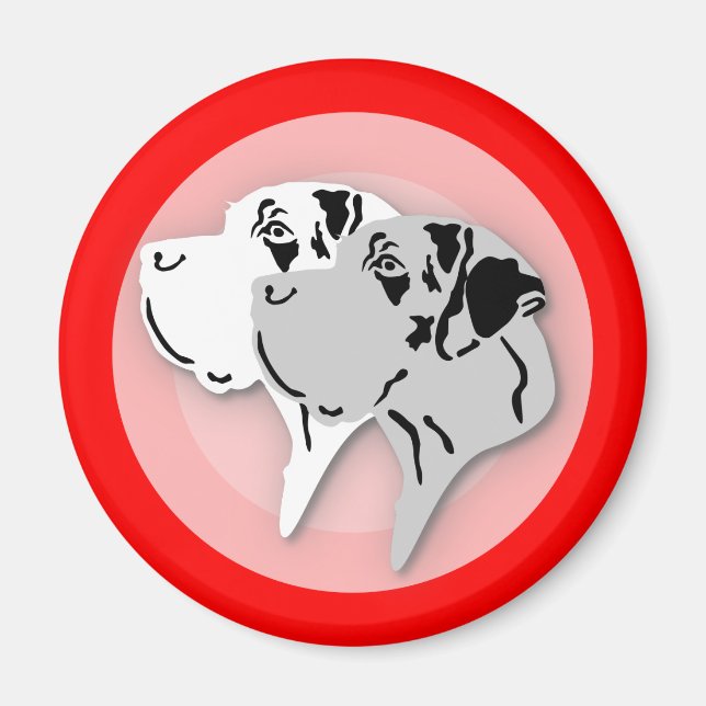 Imán Deutsche Doggen Magnete (Frente)