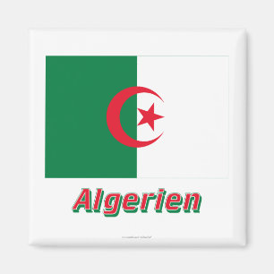 Imán Deutschem Namen del mit de Algerien Flagge