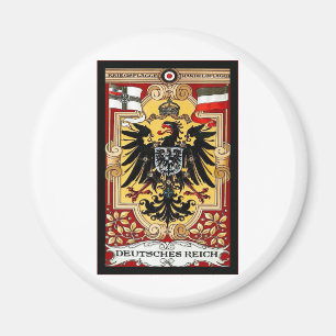 Imán Deutsches Reich ~ Poster alemán vintage de la Prim