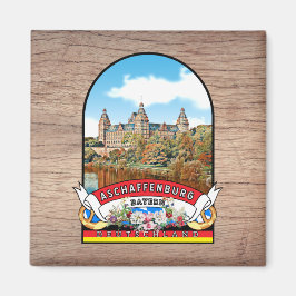 Imán Deutschland Aschaffenburg Vintages Souvenir