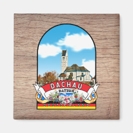 Imán Deutschland Dachau Vintage souvenir