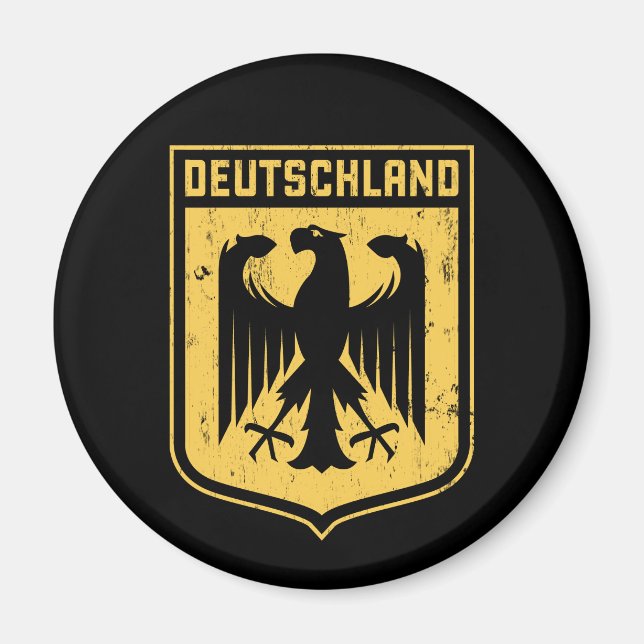 Imán Deutschland Eagle - Escudo de armas alemán (Frente)