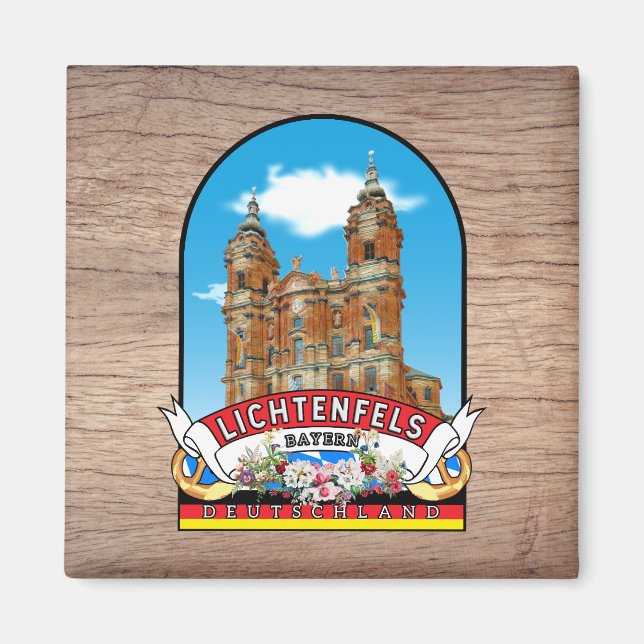 Imán Deutschland Lichtenfels Vintage souvenir (Frente)
