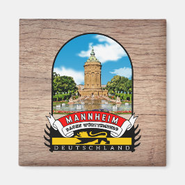 Imán Deutschland Mannheim Vintage souvenir