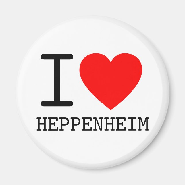 Imán Deutschland Me encanta Heppenheim Bundesland Hesse (Frente)