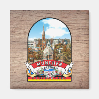 Imán Deutschland München Vintage souvenir
