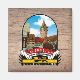 Imán Deutschland Ravensburg Vintage souvenir