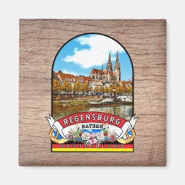 Imán Deutschland Regensburg Vintage souvenir