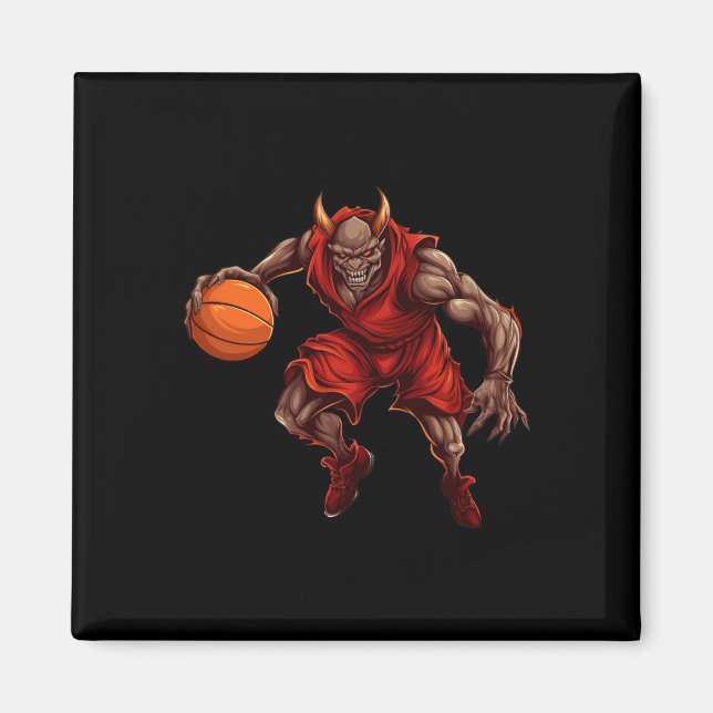 Imán Devil de Baloncesto (Frente)