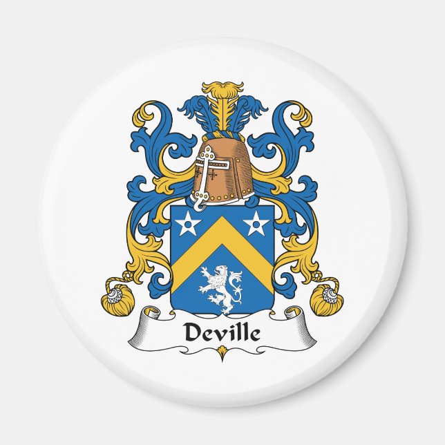 Imán Deville Family Crest (Frente)