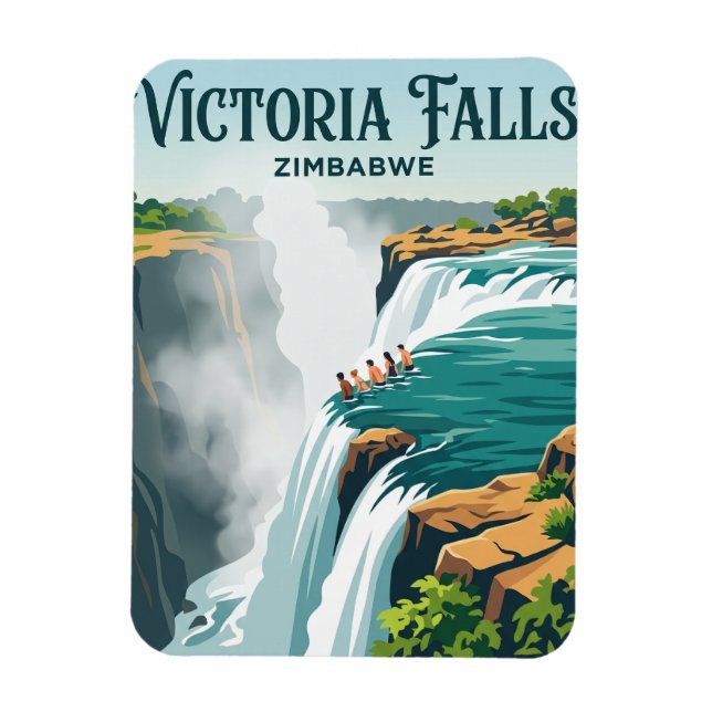 Imán Devil's Pool, Cataratas Victoria Zimbabue (Vertical)