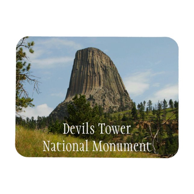 Imán Devils Tower National Monument Magnet (Horizontal)