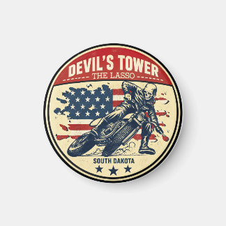 Imán Devil's Tower Road - el lazo de viaje en motocicle