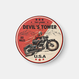 Imán Devil's Tower Road - el lazo de viaje en motocicle
