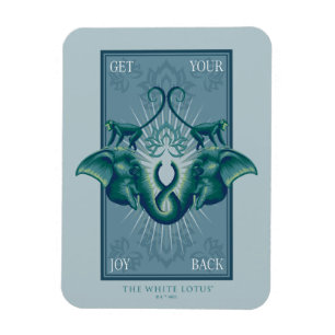 Imán Devuélvate tu alegría - El Lotus blanco