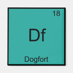 Imán Df - Camiseta Elemento de Química Divertido Dogfor