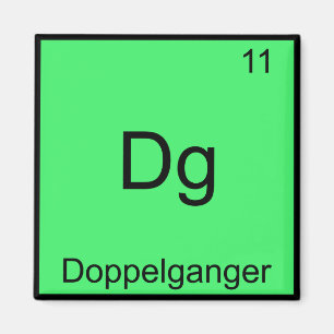 Imán Dg - Doppelganger Símbolo de Elemento de Química D