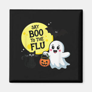 Imán Di Boo A La Gripe Halloween