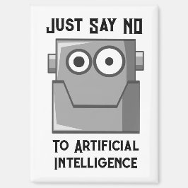 Imán Di No a la Inteligencia Artificial