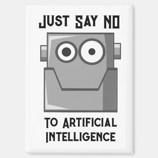 Imán Di No a la Inteligencia Artificial (Anverso)