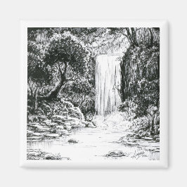 Imán Día 21 de octubre de 2018 - Cascada en los bosques