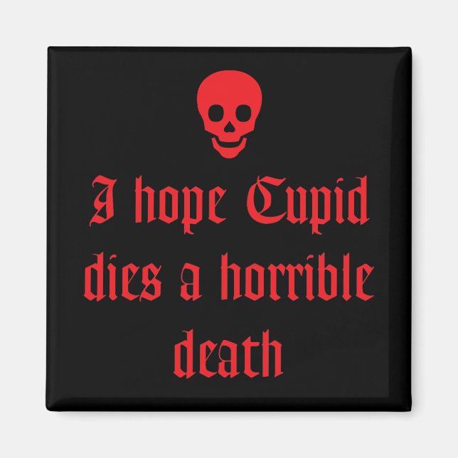 Imán Día contra San Valentín (Frente)