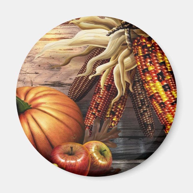 Imán Día de Acción de Gracias (Frente)