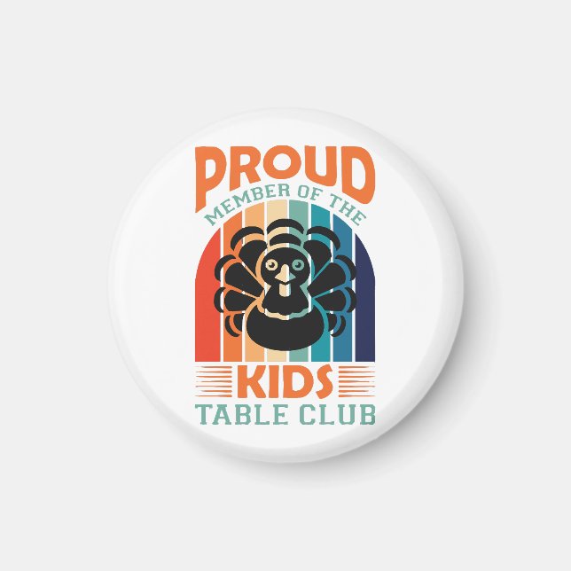 Imán Día de Acción de Gracias (Frente)