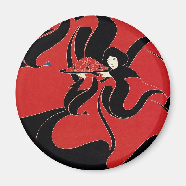 Imán Día de Acción de Gracias del Libro de Chap de Art  (Frente)