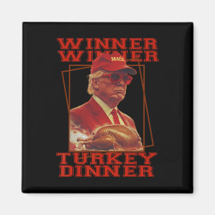 Imán Día de Acción de Gracias divertido Trump Ganador G