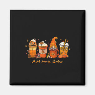 Imán Día de Acción de Gracias Otoño Brew Cae Café Calab