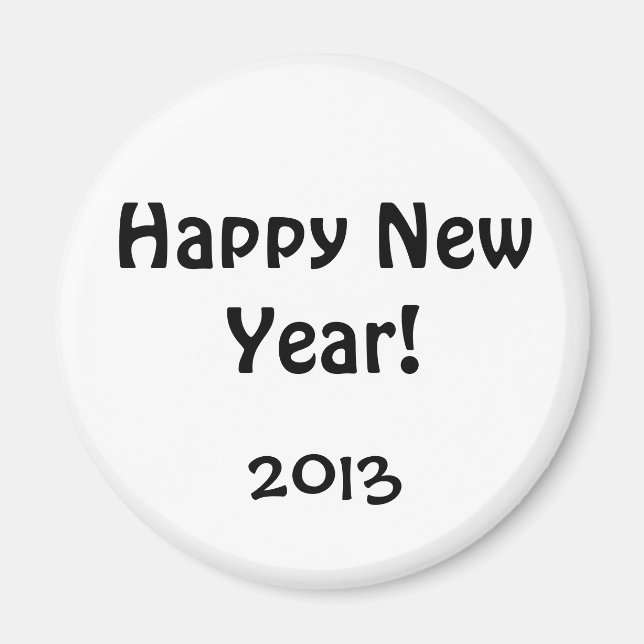 Imán Día de Año Nuevo, 2013 (Frente)