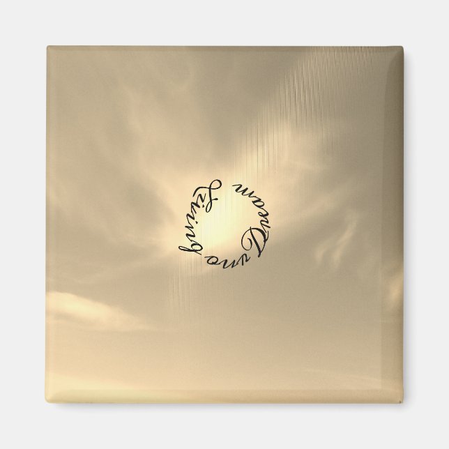 IMÁN DÍA DE BODA ESTILO DE DISEÑO ROMÁNTICO MAGNET (Frente)